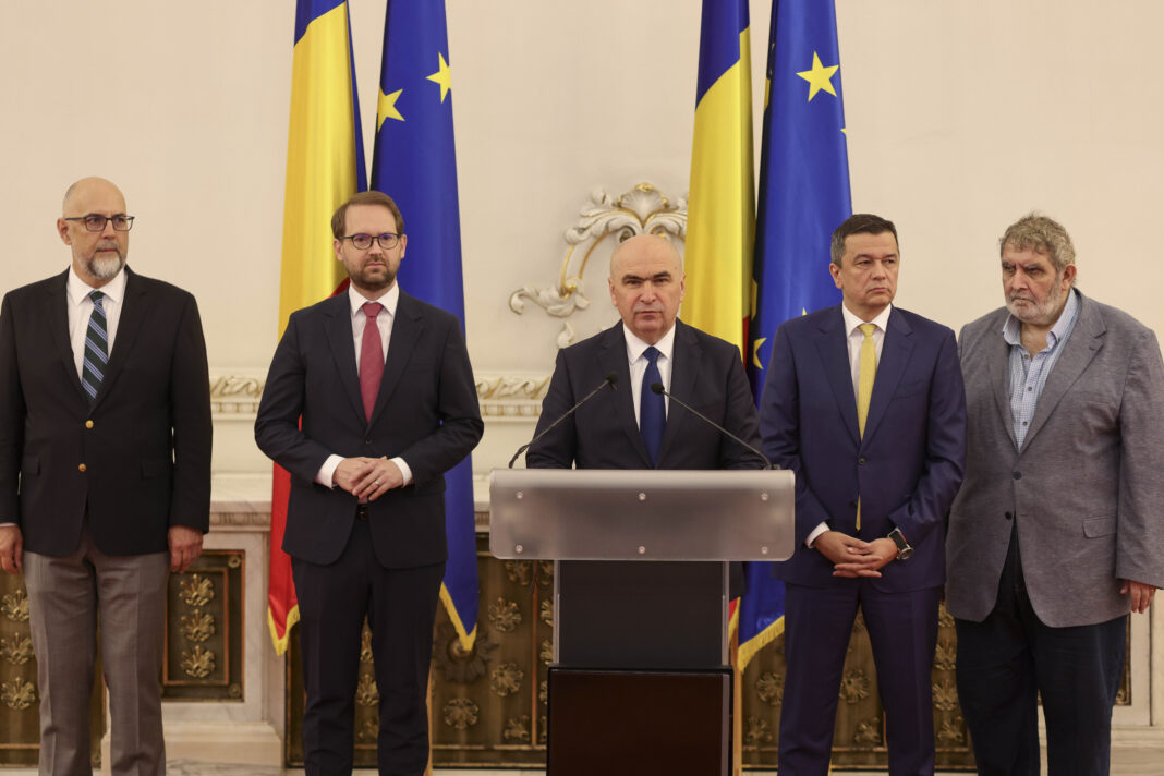 Protocolul coaliției de guvernare a fost semnat luni dimineață de cele patru partide politice: PSD, PNL, USR și UDMR (INQUAM Photos_Octav Ganea)