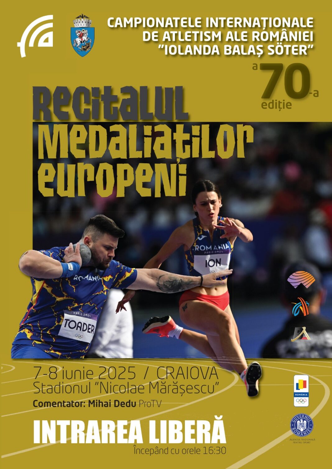 A 70-a ediții a Campionatelor Internaționale de Atletism ale României la Craiova
