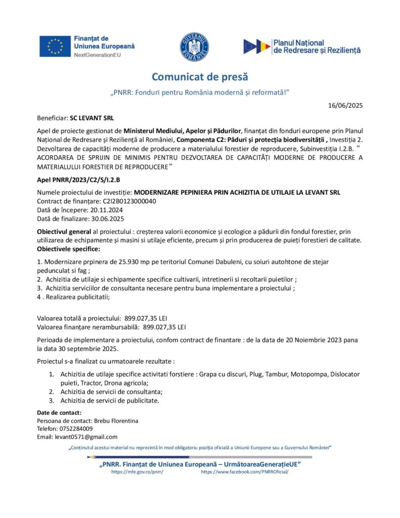 PNRR: Fonduri pentru România modernă și reformată!