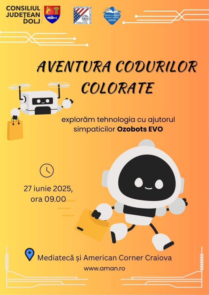 Craiova: Workshop „Aventura codurilor colorate” la „Aman“