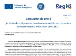 „Achiziţie de echipamente în vederea creşterii în mod inovativ a competitivităţii la MEDIXARA VITAL SRL"