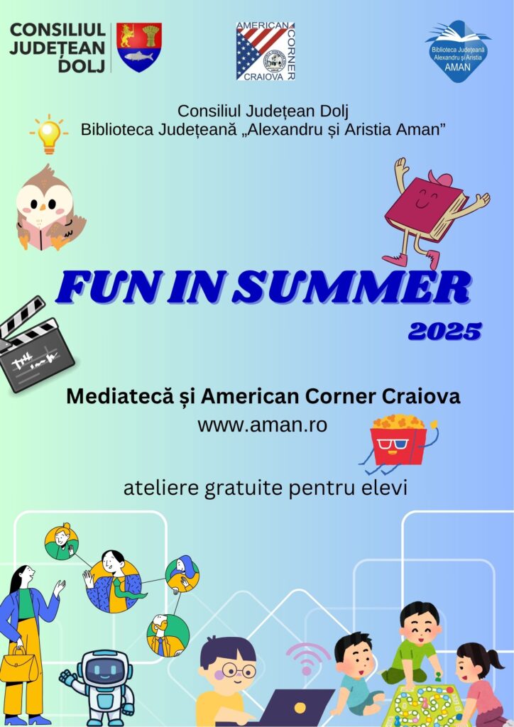 Programul Fun in Summer debutează la Biblioteca Aman“ din Craiova