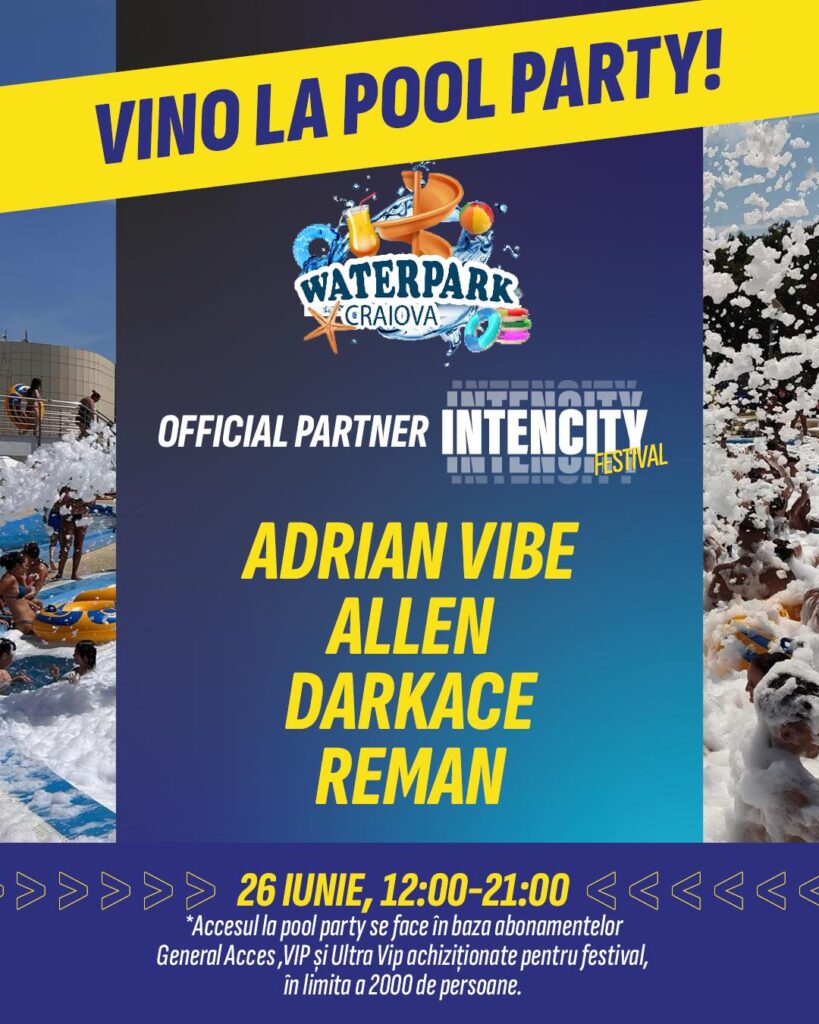 Concerte explozive, transport și un pool party special la IntenCity Festival