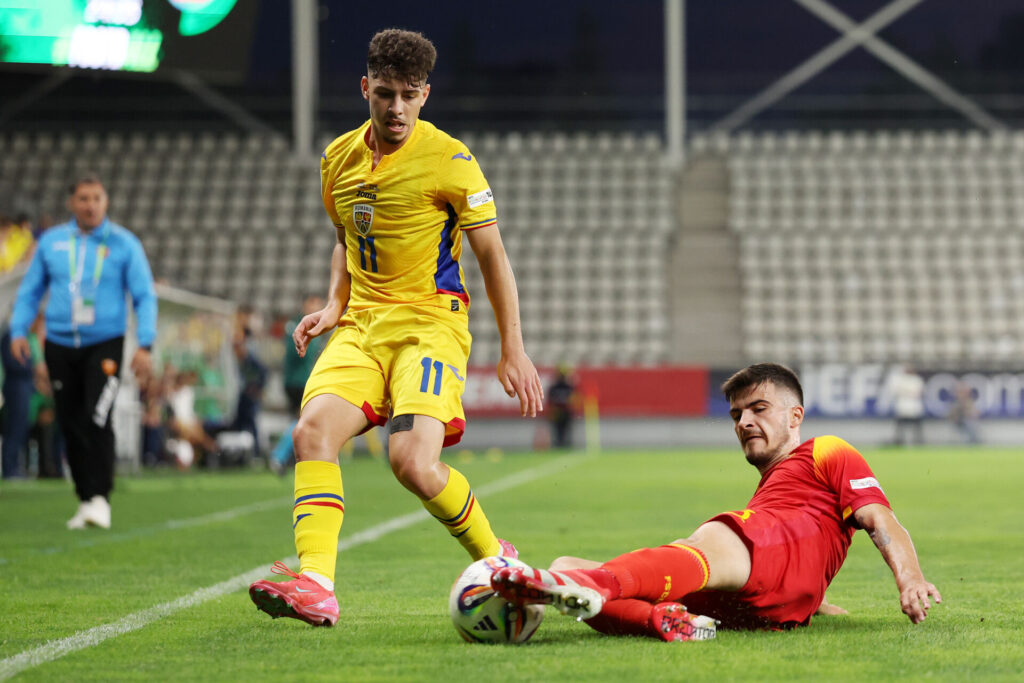 Euro U19 | România triumfă 2-1 în fața Muntenegrului, cu David Barbu decisiv