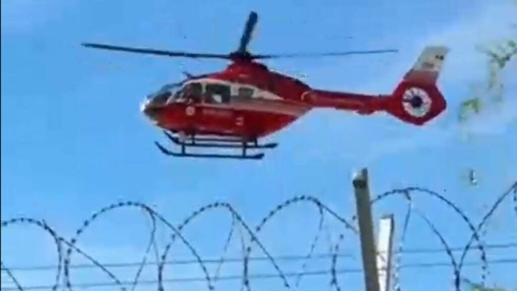  Elicopter SMURD Aterizează pe Heliportul Neoperațional