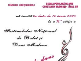 Festivalul Național de Balet și Dans Modern „În pași de dans spre INFINIT”, la Târgu Jiu