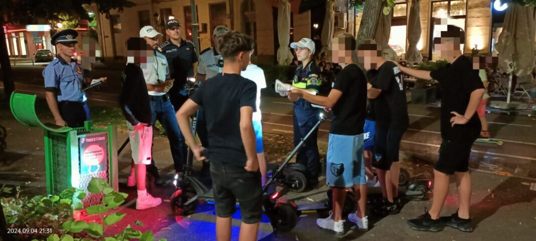 Minor cercetat pentru că a condus fără permis un moped electric neînmatriculat
