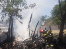 Incendiu la o anexă gospodărească din Mihăești