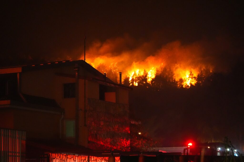 Incendii violente ameninţă locuinţe şi zone industriale din provincia Izmir din Turcia