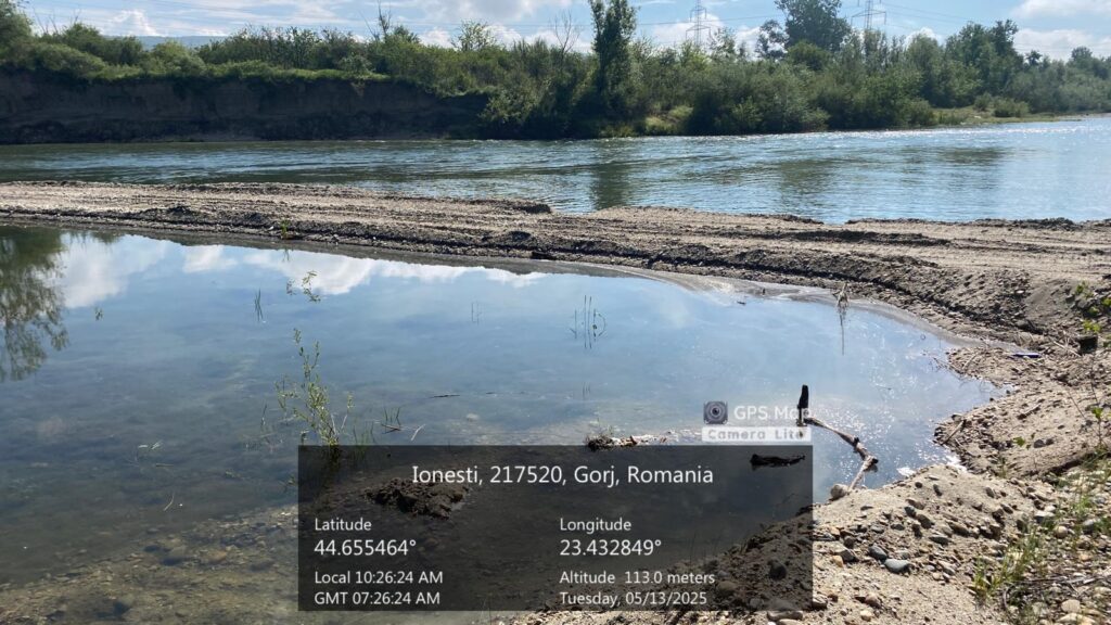 Amendă de 110.000 de lei pentru exploatare ilegală de agregate minerale în albia râului Jiu