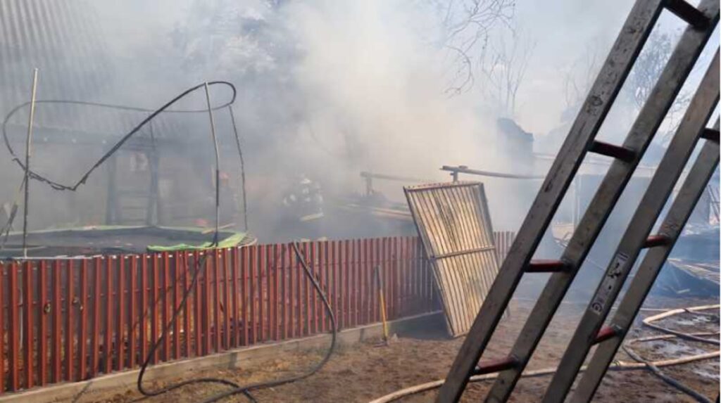 Locuinţe, maşini şi multe animale au ars într-un incendiu devastator