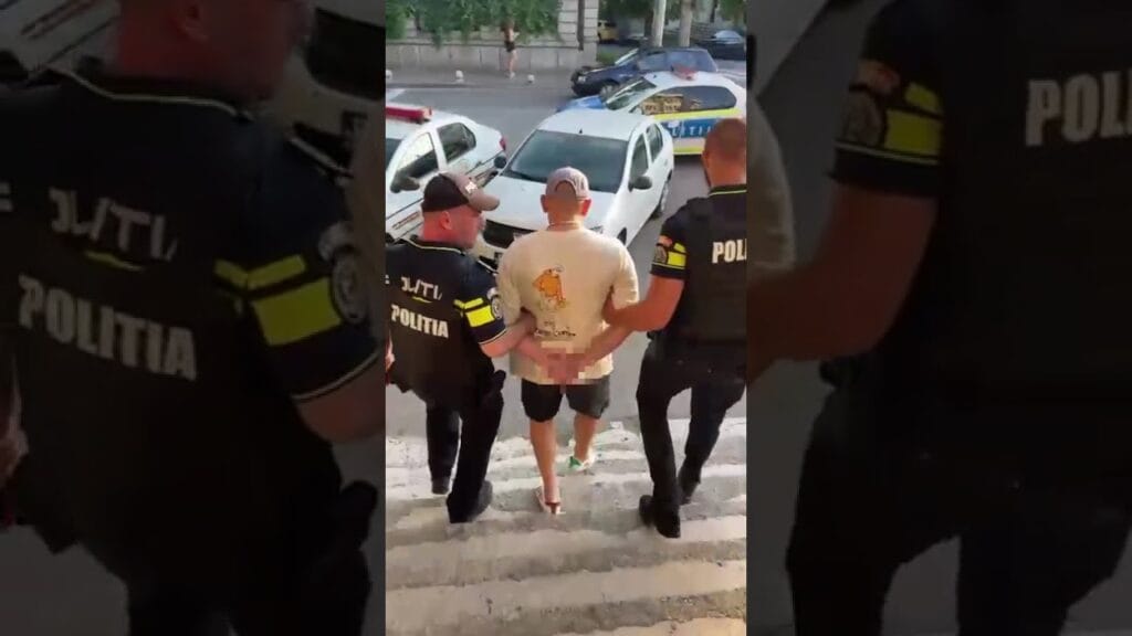 (VIDEO) Bărbat reținut după ce și-a agresat soția și a încălcat ordinul de protecție