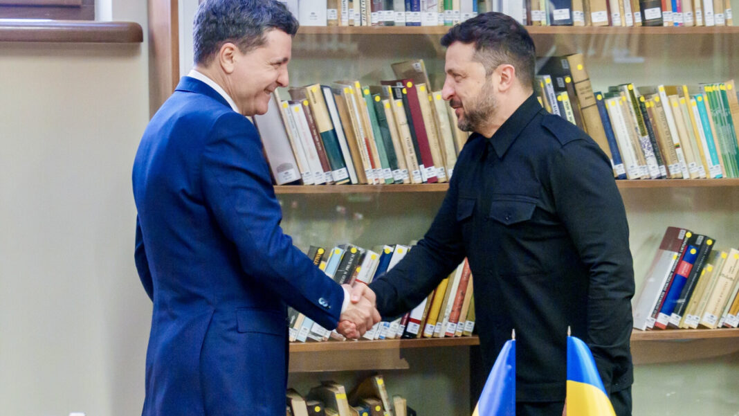 Preşedintele Nicuşor Dan a discutat cu Volodimir Zelenski la Summitul B9 din Lituania