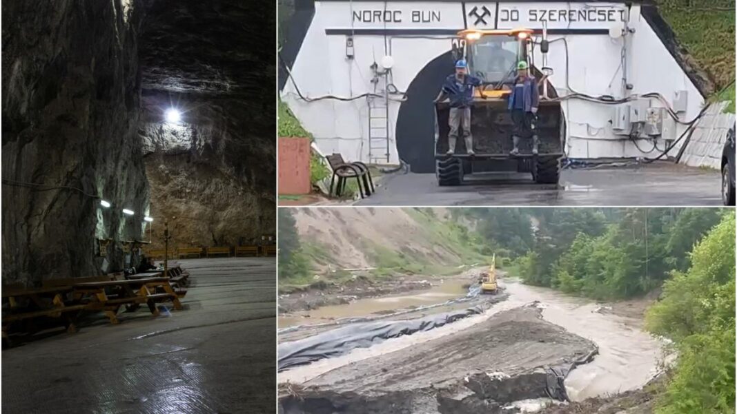 Pericol de prăbușire la Salina Praid. Evacuări de urgență