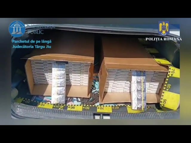 20.000 de țigarete de contrabandă, confiscate de polițiștii gorjeni