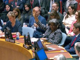 SUA s-au opus, la ONU, rezoluției care cere încetarea necondiţionată a focului în Gaza