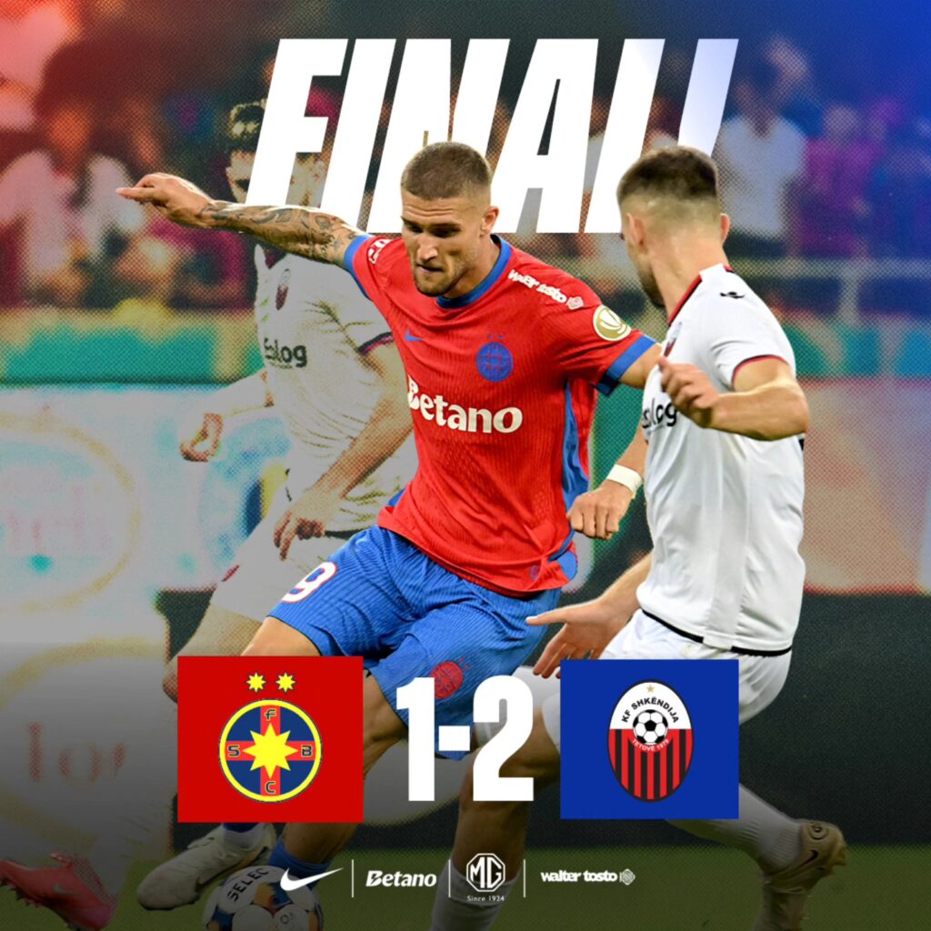 FCSB, eliminată rușinos din Liga Campionilor