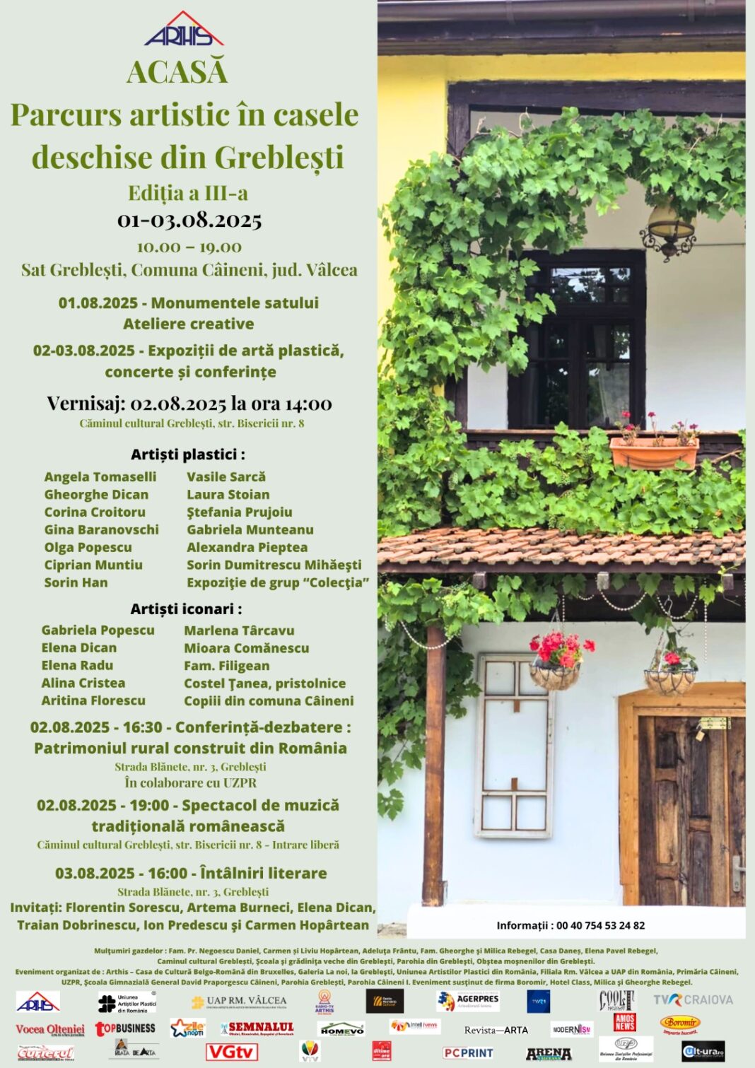 Afis detaliat Acasa, l Greblești 2025