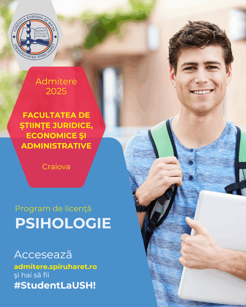Admitere la Universitatea Spiru Haret Craiova în septembrie!
