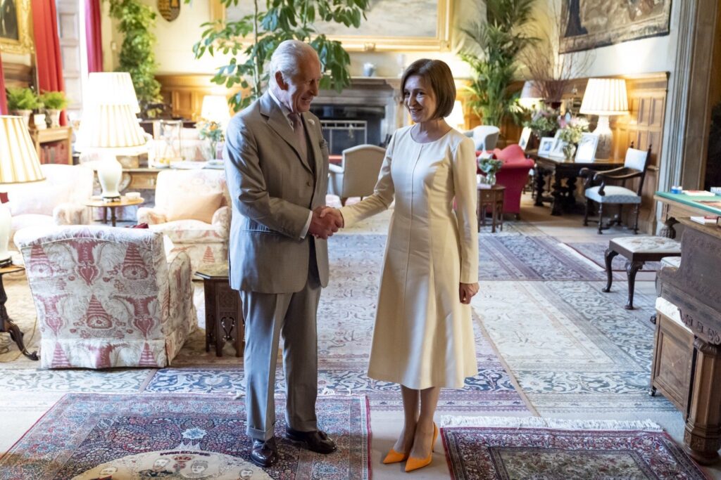 Maia Sandu, Oaspete la Regele Charles al III-lea în Marea Britanie