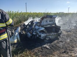 Olt: Doi şoferi au murit după ce s-au ciocnit cu maşinile. Una dintre ele a luat foc