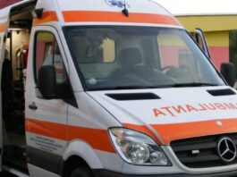 Un bărbat din Giurgiu a furat ambulanța după ce a ieșit din spital
