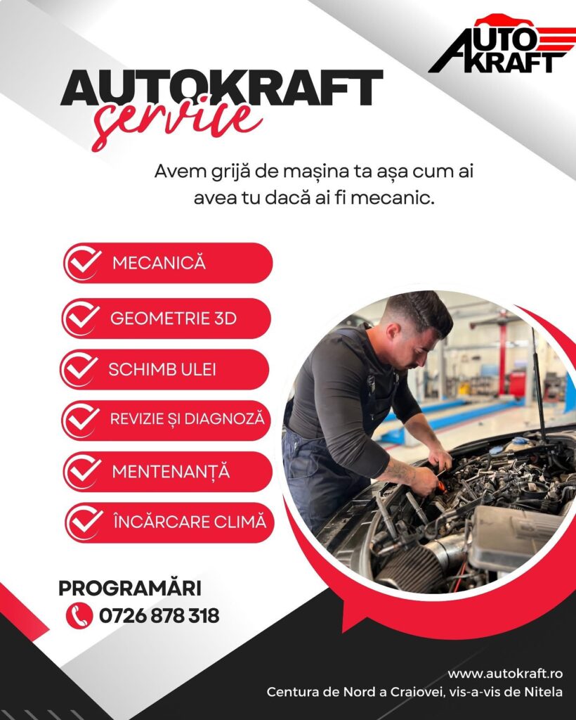 Autokraft Service: reparații auto profesionale și întreținere de top pentru orice tip de vehicul