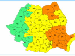 Cod galben de instabilitate atmosferică în cea mai mare parte a Olteniei