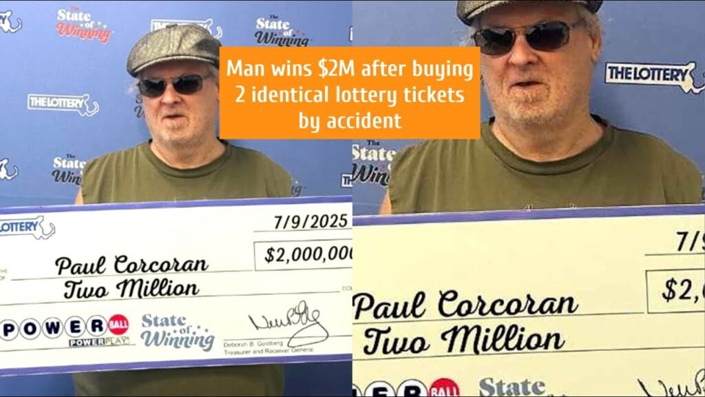 Un bărbat din Massachusetts câștigă din întâmplare 2 milioane de dolari la loterie