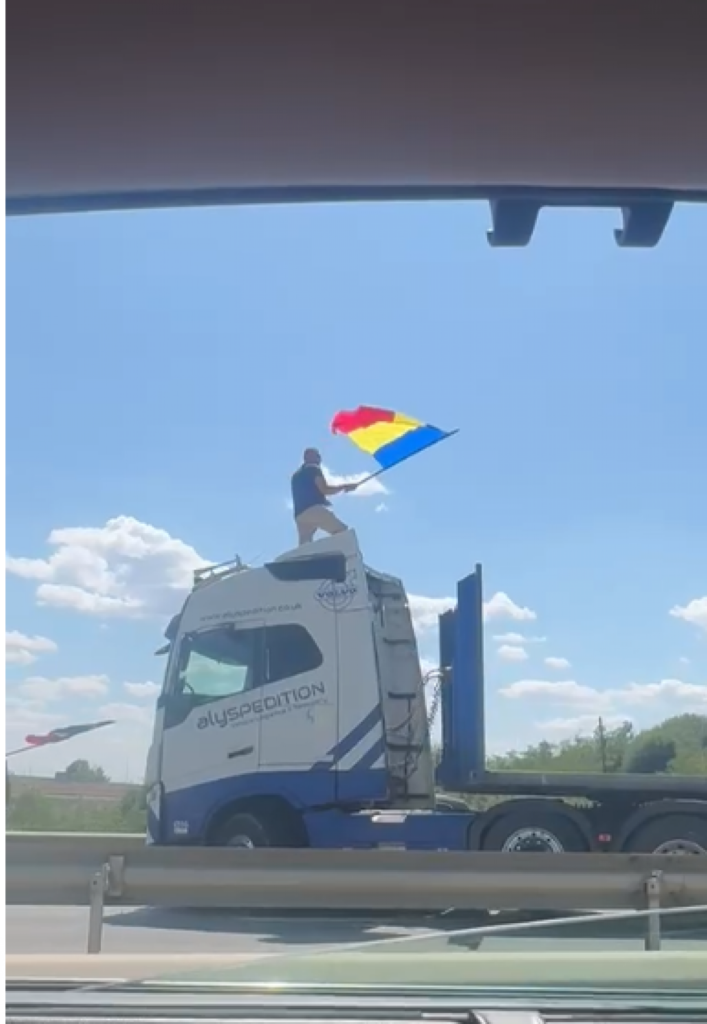 Trafic Oprit la Intrarea în București de un Șofer de TIR