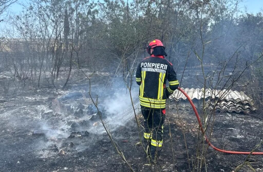 Intervenție rapidă la un incendiu de vegetație în Toulouges