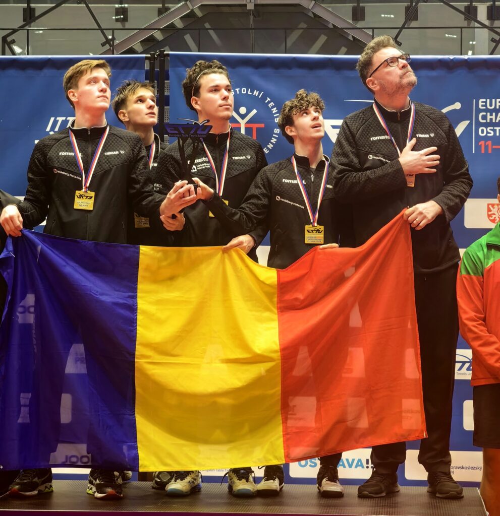 Tenis de masă / România, campioană europeană la juniori după un meci mare în finală cu Portugalia