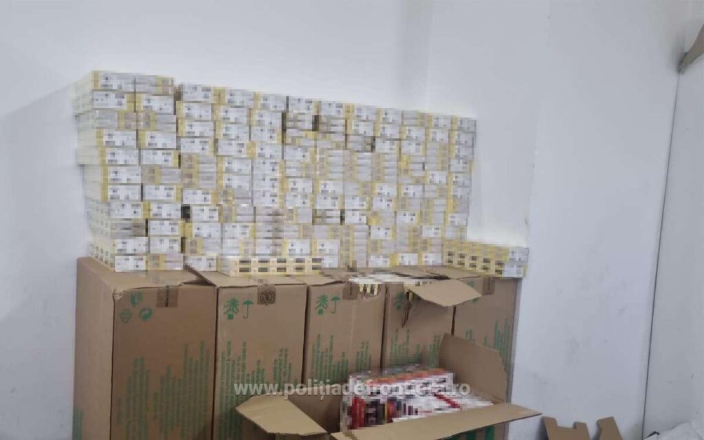 (VIDEO) Țigări de peste 100.000 lei descoperite la Giurgiu