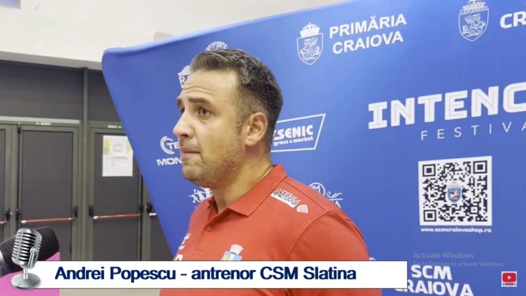 Andrei Popescu: „CSM Slatina a trecut bine de perioada de pregătire“