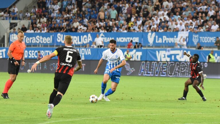 Florin Ștefan și Tudor Băluță, fericiți după succesul cu Spartak Trnava
