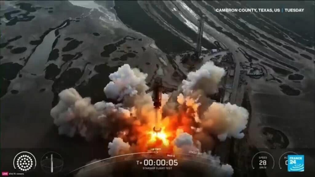 (VIDEO) SpaceX Starship reușește primul test complet de reintrare atmosferică