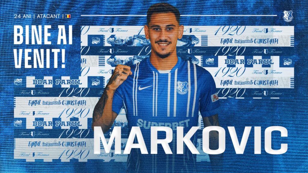 Jovan Markovic Transferat de la Universitatea Craiova la Farul Constanța