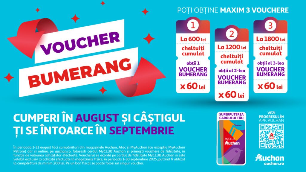 Redirecționare a până la 180 lei Înapoi în Septembrie!