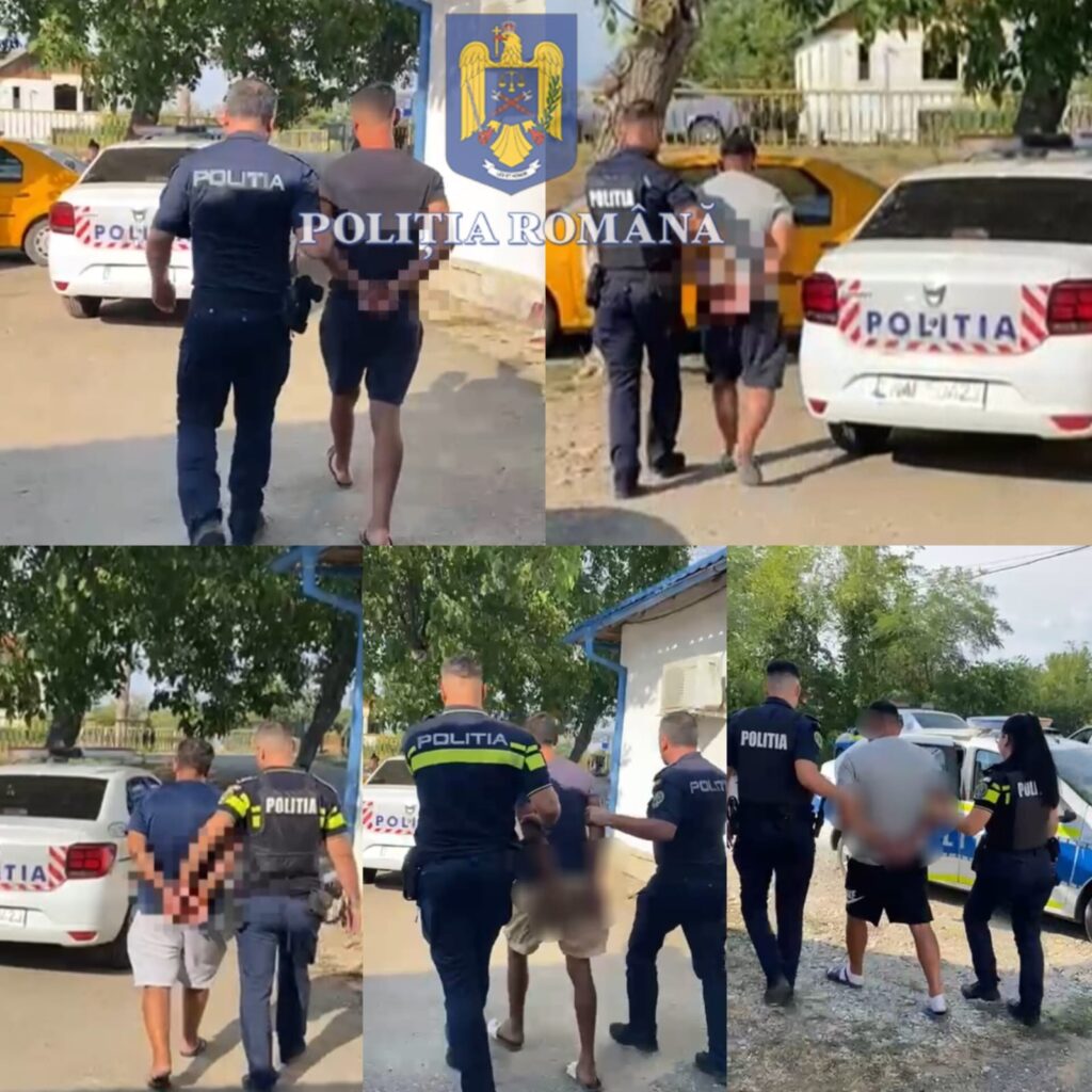 (VIDEO) Cinci bărbați reținuți după un scandal cu bâte și spray lacrimogen în Dolj