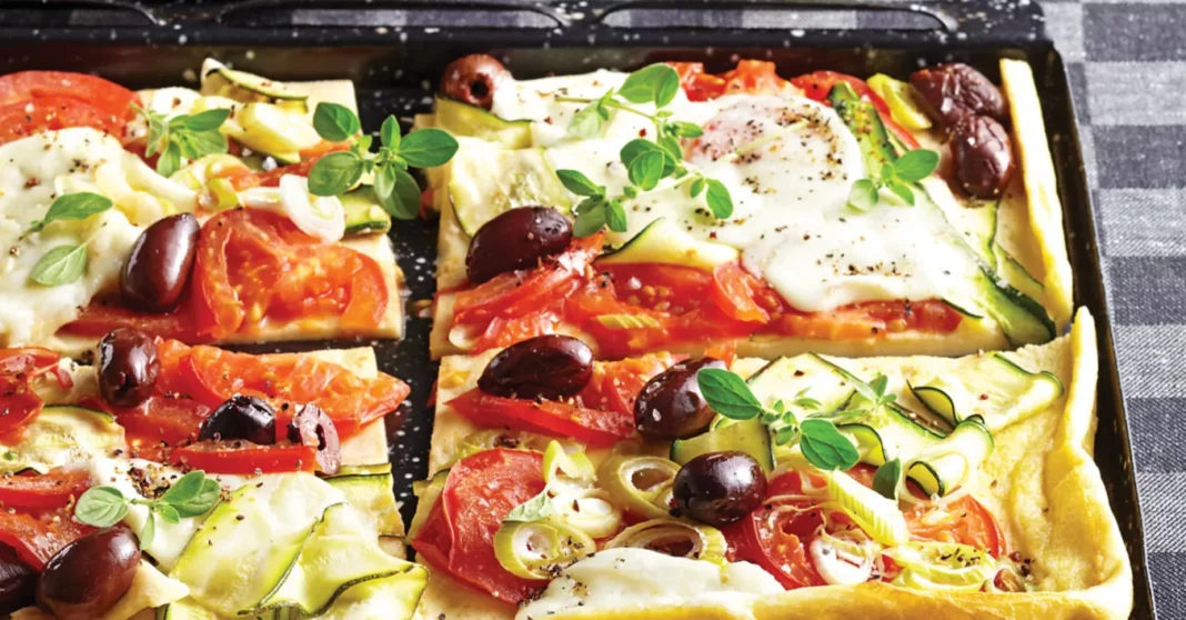 Clătite cu legume și mozzarella