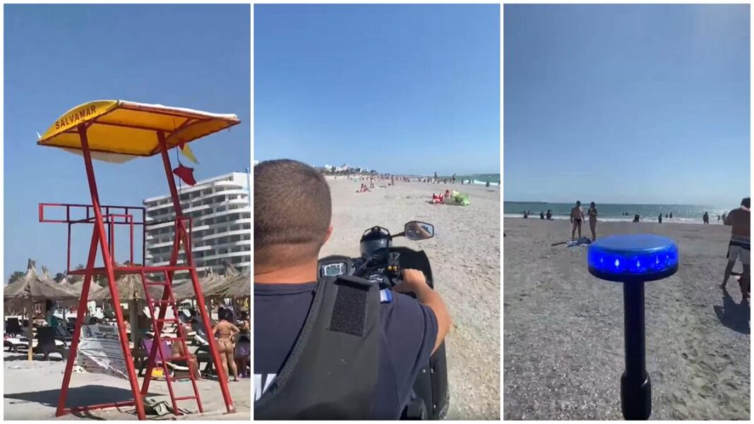 Incident pe o plajă din Venus. Un turist, scos cu cătușe din mare