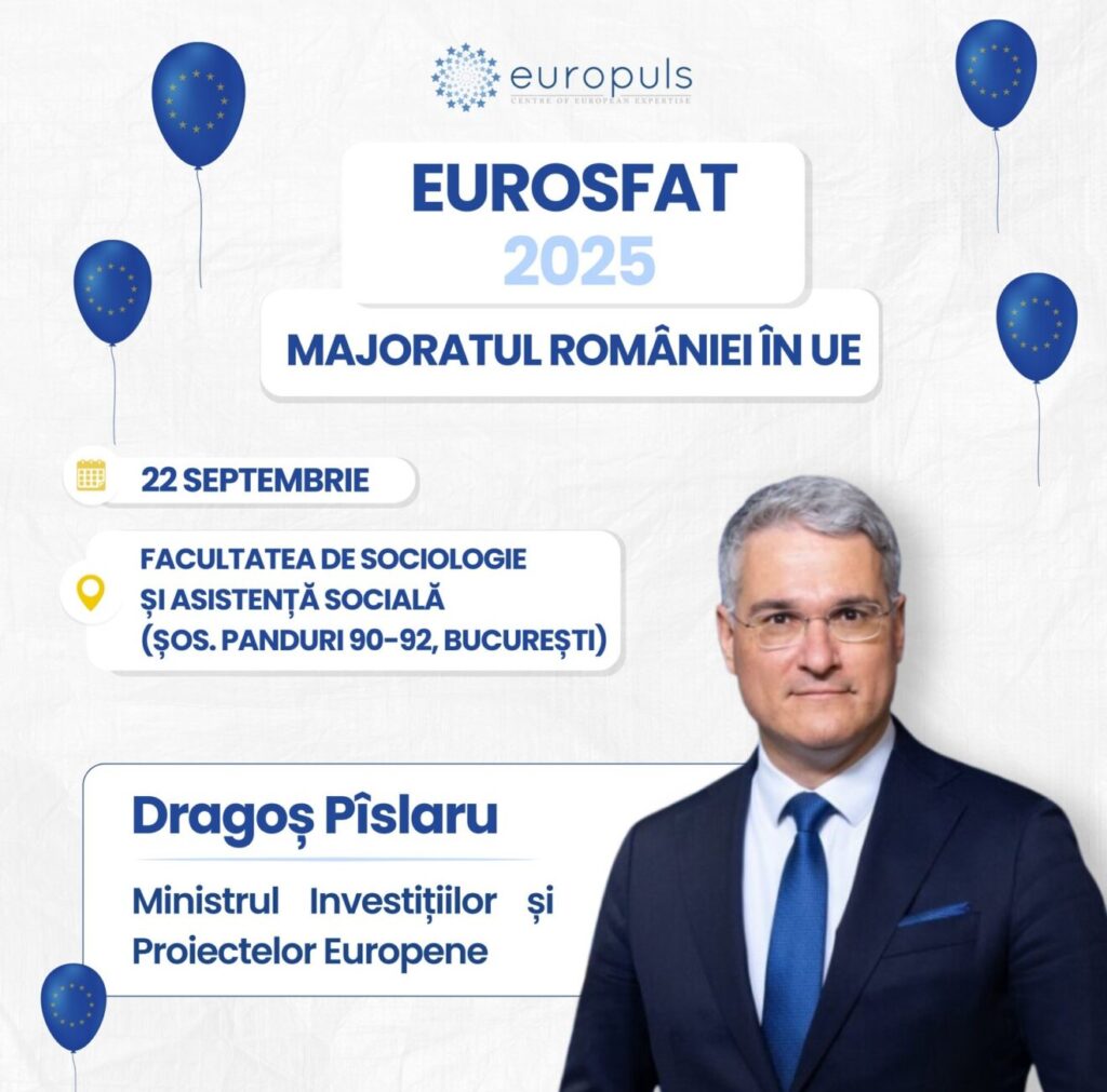 Ministrul Investițiilor și Proiectelor Europene, va prezenta stadiul PNRR la Forumul EUROSFAT 2025