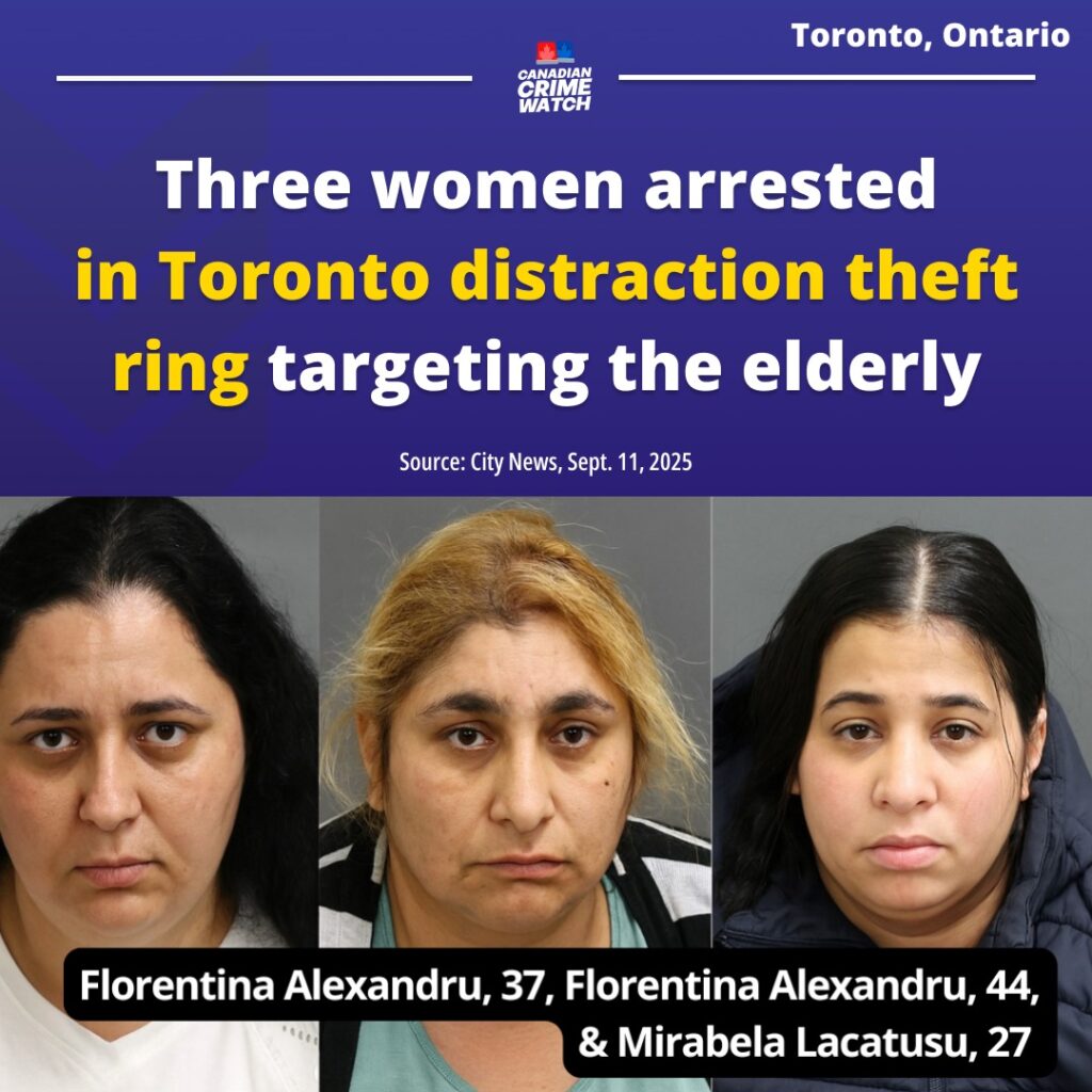 Trei românce, acuzate că au condus o bandă care jefuia bătrâni în Toronto