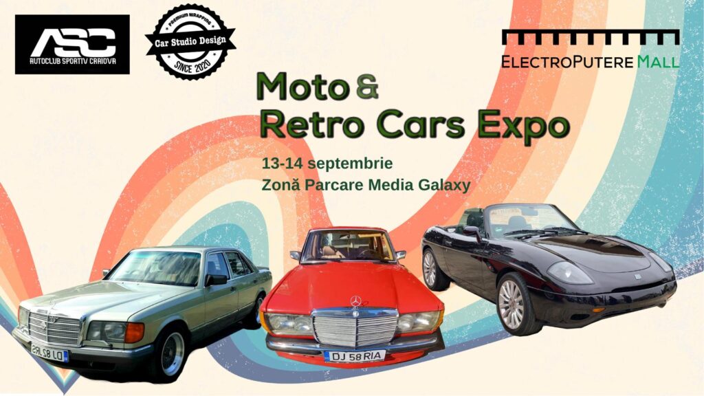 La Electroputere Mall se parchează amintiri prețioase – Expoziția de mașini retro