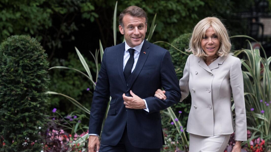 Emmanuel Macron și soția sa, Brigitte