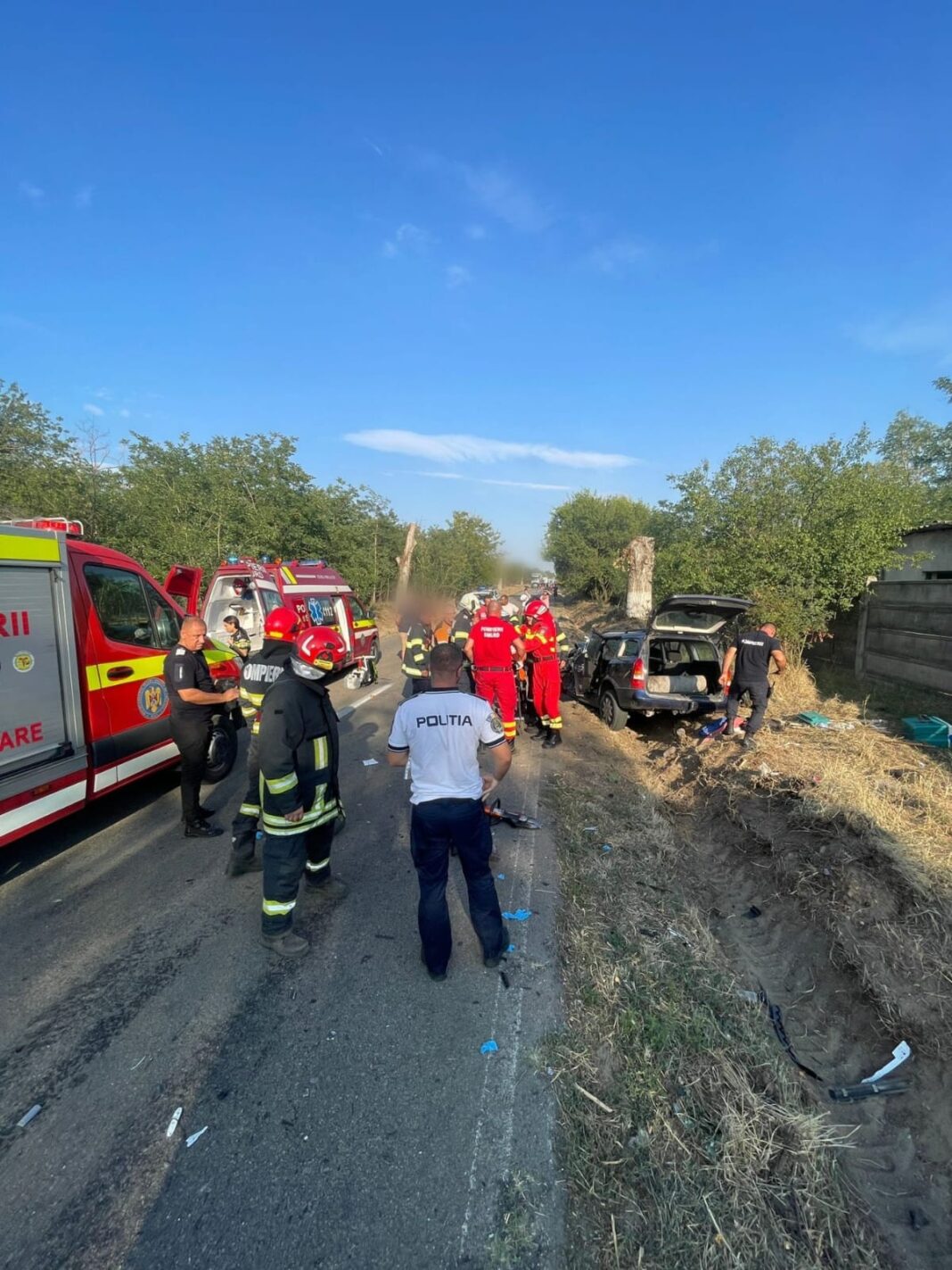 Trafic blocat între Malu Mare şi Ghindeni din cauza unui accident