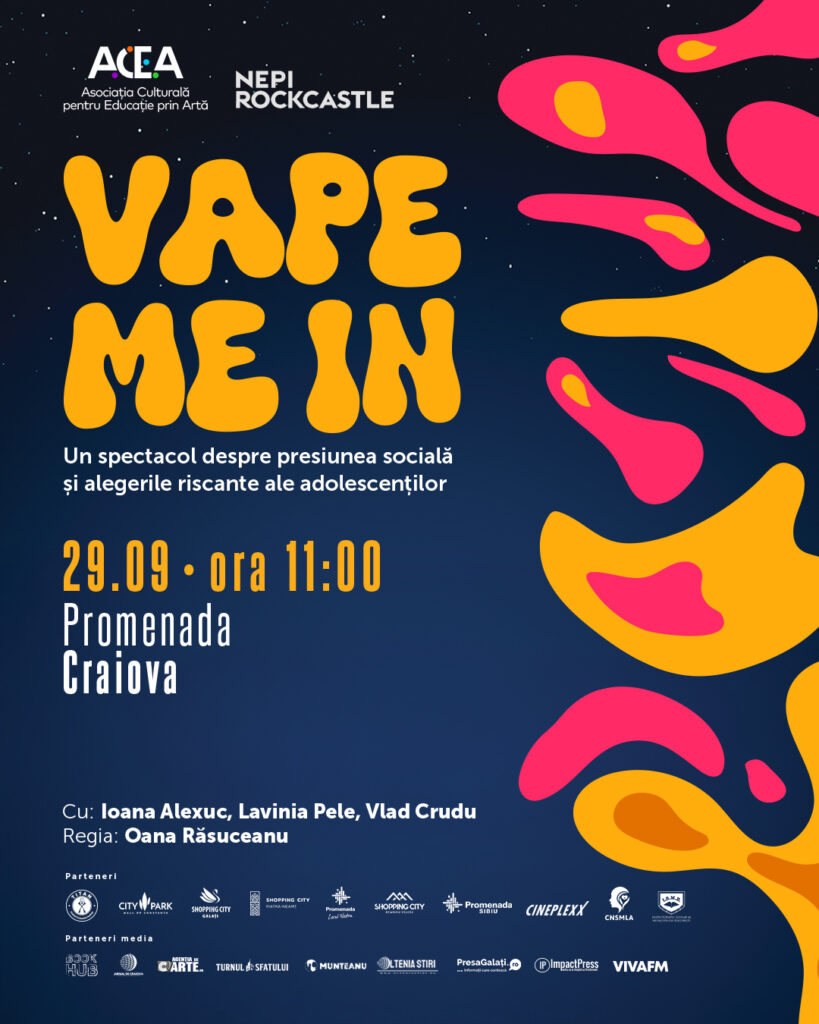 Turneul național „Vape me in” ajunge la Promenada Craiova cu un spectacol dedicat adolescenților