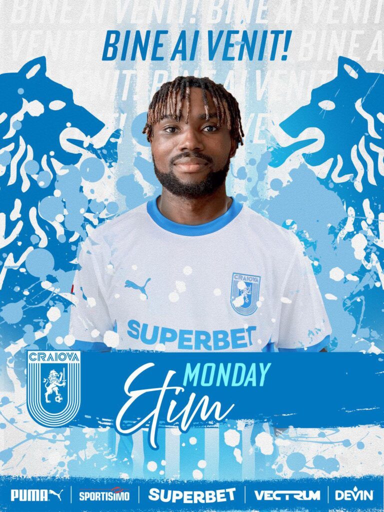 Monday Etim se alătură Universității Craiova în lupta pentru titlu - Official nou leu în echipa!