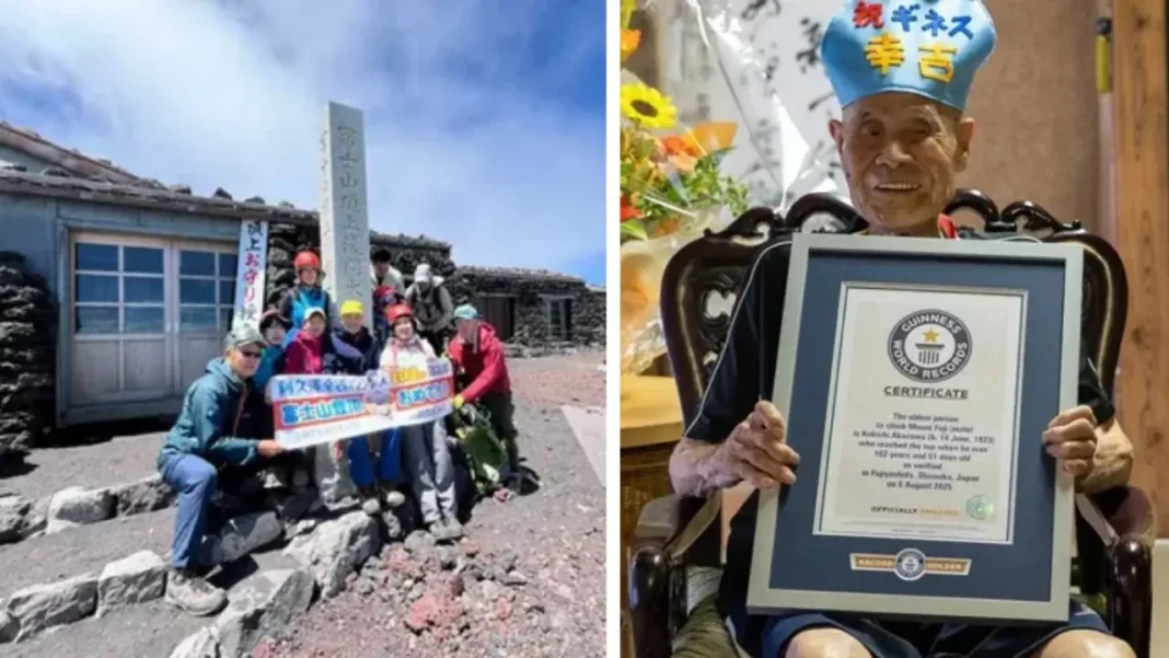 Un japonez a escaladat Muntele Fiji la 102 ani
