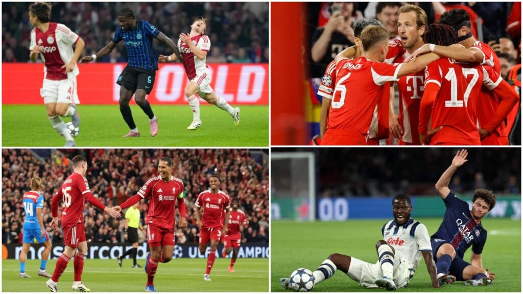 Inter, Bayern, PSG şi Liverpool, performerele serii în Liga Campionilor